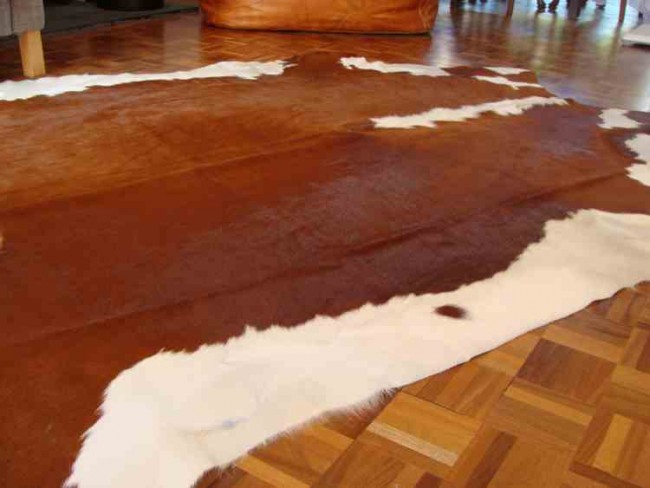 Brown And White Hereford Cowhide Rug The Lounge About Company